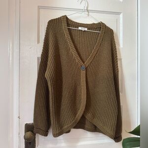Madewell Olive Knit Cardigan